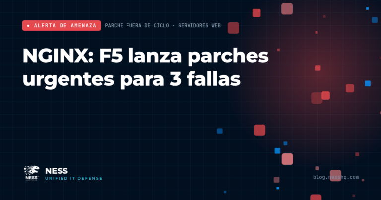 NGINX: parches urgentes de F5 para 3 fallas críticas